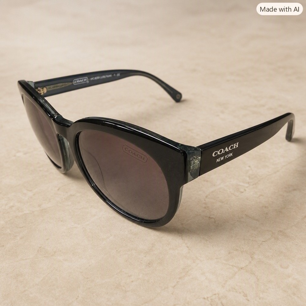 Coach New York Black Sunglasses HC8056 Rylie 53mm – Women's Designer Eyewear